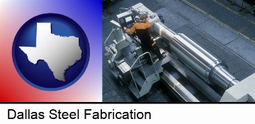 steel fabrication on an automated lathe in Dallas, TX