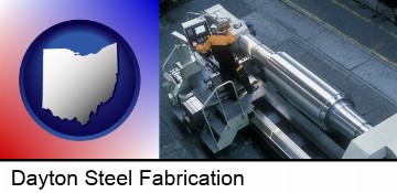 steel fabrication on an automated lathe in Dayton, OH