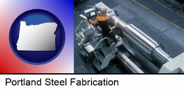 steel fabrication on an automated lathe in Portland, OR