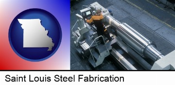 steel fabrication on an automated lathe in Saint Louis, MO
