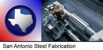 steel fabrication on an automated lathe in San Antonio, TX