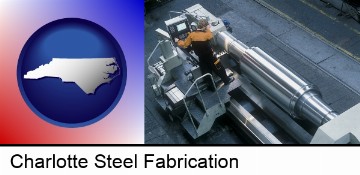 steel fabrication on an automated lathe in Charlotte, NC