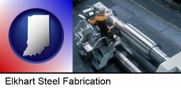 steel fabrication on an automated lathe in Elkhart, IN
