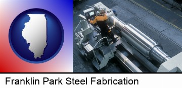 steel fabrication on an automated lathe in Franklin Park, IL