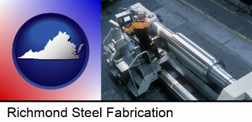 steel fabrication on an automated lathe in Richmond, VA