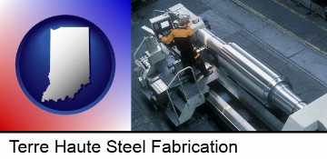 steel fabrication on an automated lathe in Terre Haute, IN